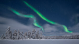 Polarlichter in finnisch Lappland